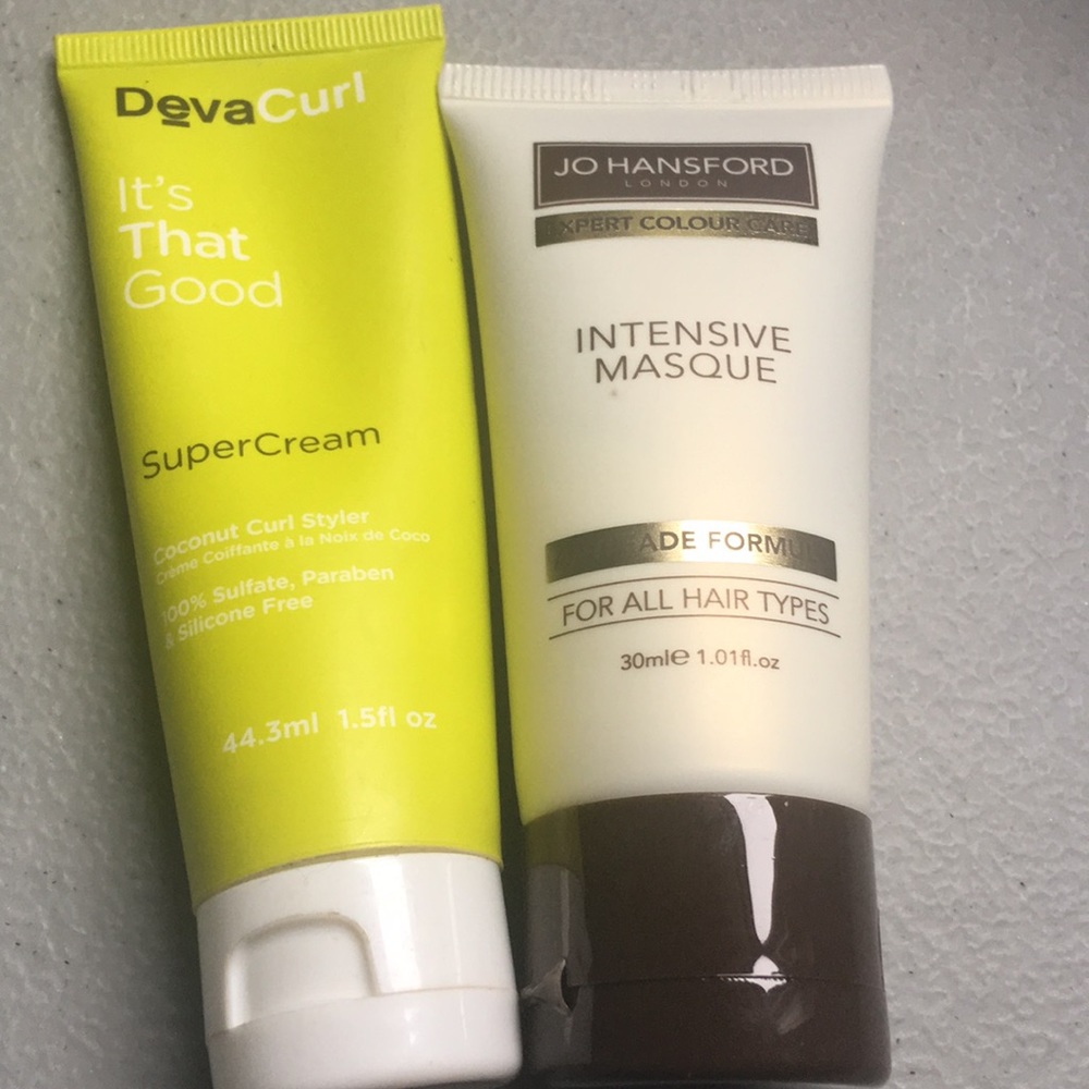 Two sample-sized hair products